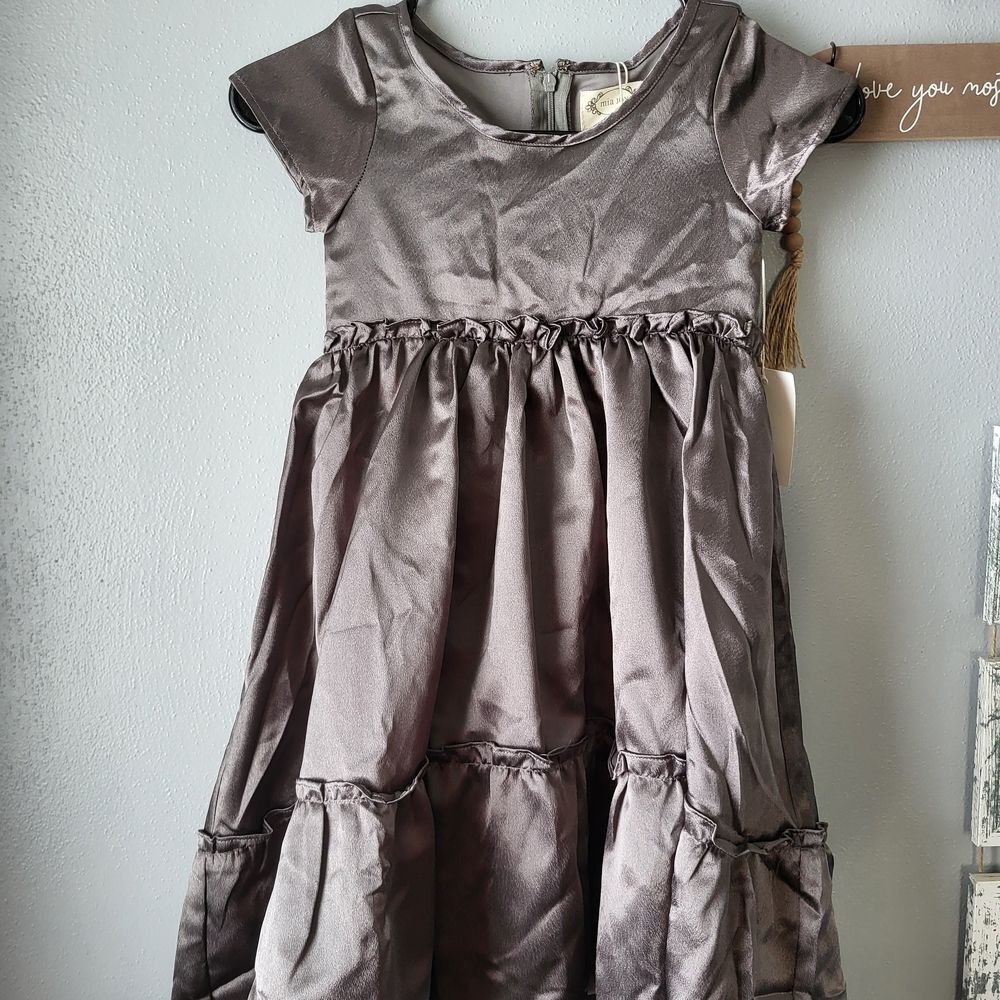 Nwt Girls Size 6 Joyfolie Lorelei Charcoal Dress